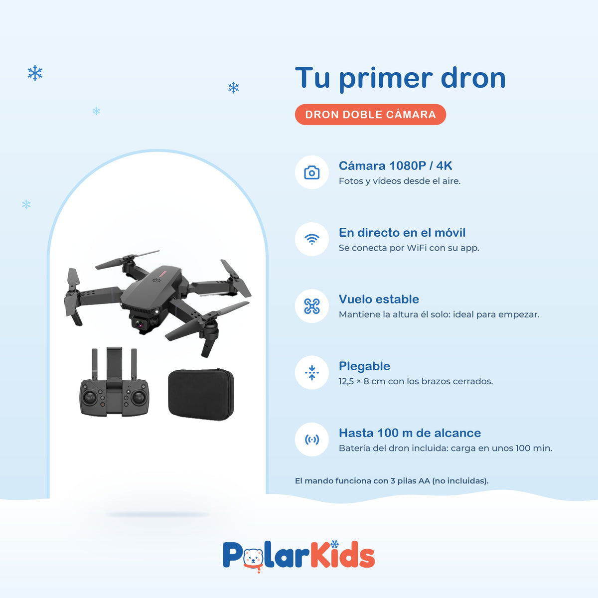 Dron Doble Camara 4k